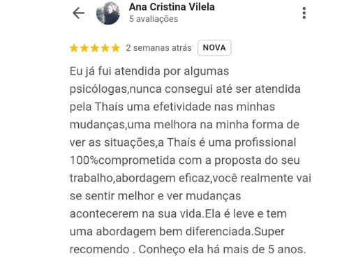 depoimento sobre Thais Barbi - Terapia de Casal em Florianopolis