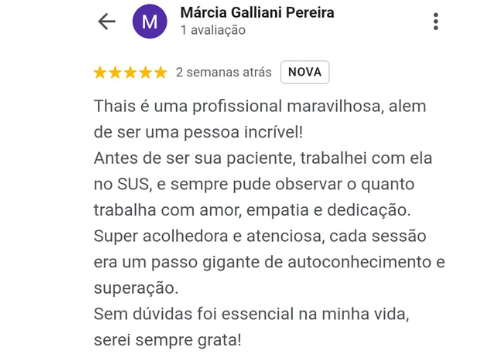 depoimento thais barbi psicologa de casal em Florianopolis