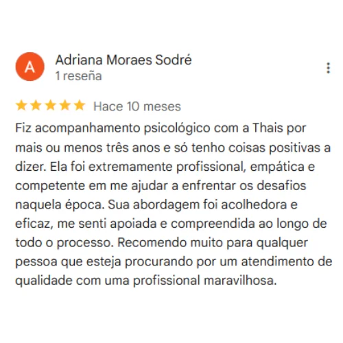 Adriana escreve depoimento sobre a avaliação neuropsicológica em Florianópolis